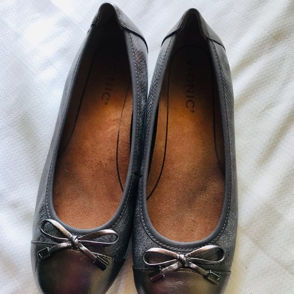 Vionic Women's Minna Ballet Flat Pewter Pewter silver /gray - Picture 9 of 15